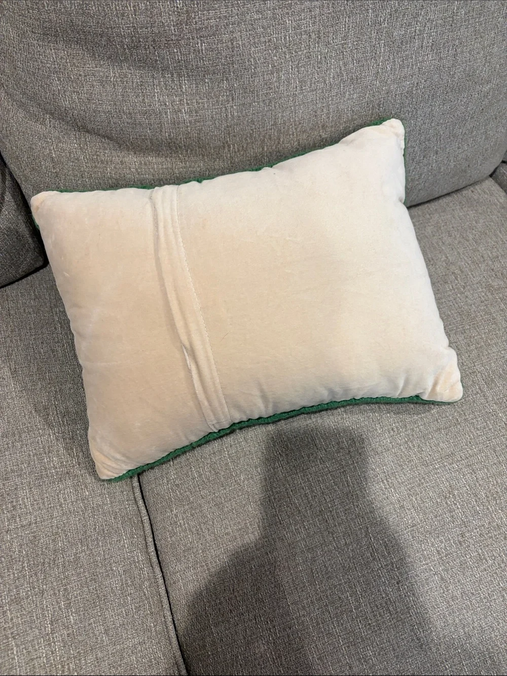 Green 'All You Need Is Love & The Lake' Decorative Throw Pillow